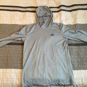 Light Blue Adidas Long Sleeve Sweatshirt